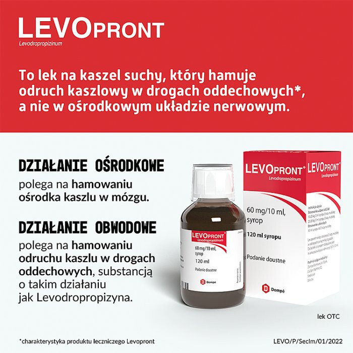Levopront syrop 60 mg/10ml 120 ml