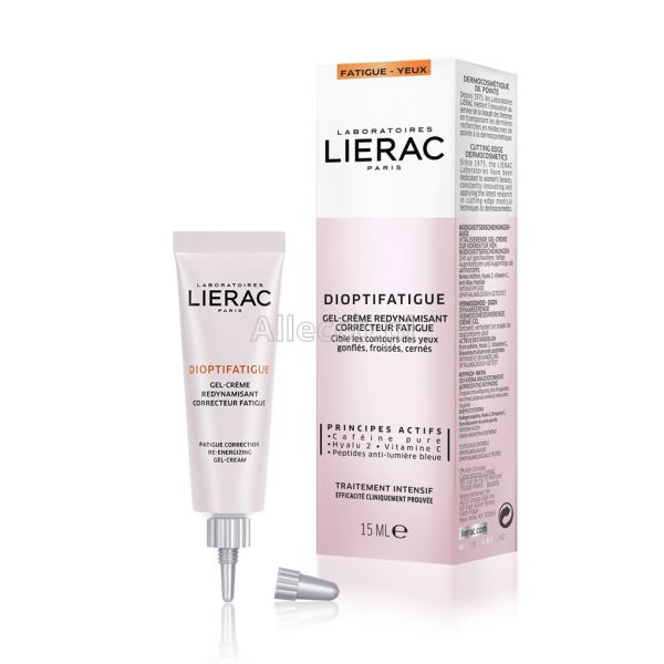 Lierac Dioptifatigue Energetyzujący żel-krem korygujący oznaki zmęczenia wokół oczu, 15 ml