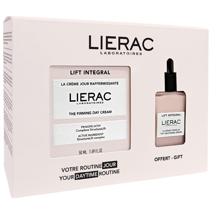 LIERAC Lift Integral Zestaw Ujędrniający krem na dzień + Serum napinające