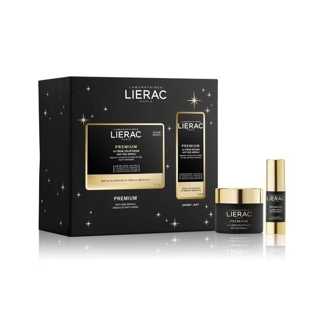 LIERAC Premium Zestaw Krem odżywczy 50 ml + Krem pod oczy 15 ml