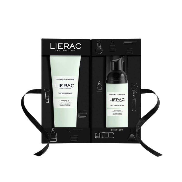 Lierac Zestaw Demakijaż i Oczyszczanie: maska peelingująca, 75 ml + pianka oczyszczająca, 50 ml