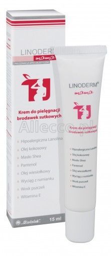 Linoderm Mama krem do pielęgnacji brodawek sutkowych, 15 ml