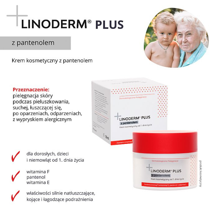 Linoderm Plus krem z pantenolem, 50 ml