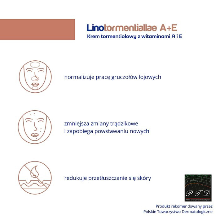 Linotormentiallae A+E krem, 50 g
