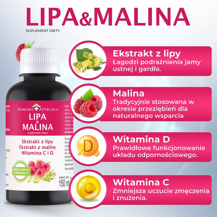 Lipa & Malina płyn, 150 ml