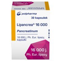 Lipancrea 16.000 j. m 30 kapsułek dojelitowych