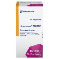 Lipancrea 16 000 j.m  60 kapsułek dojelitowych