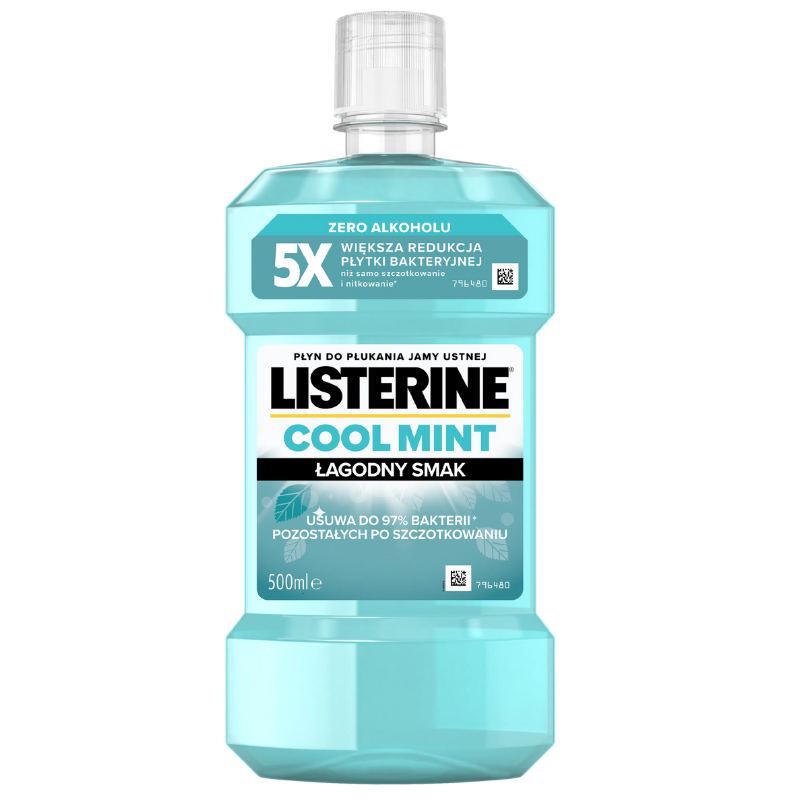 Listerine Cool Mint płyn do płukania jamy ustnej, 500 ml