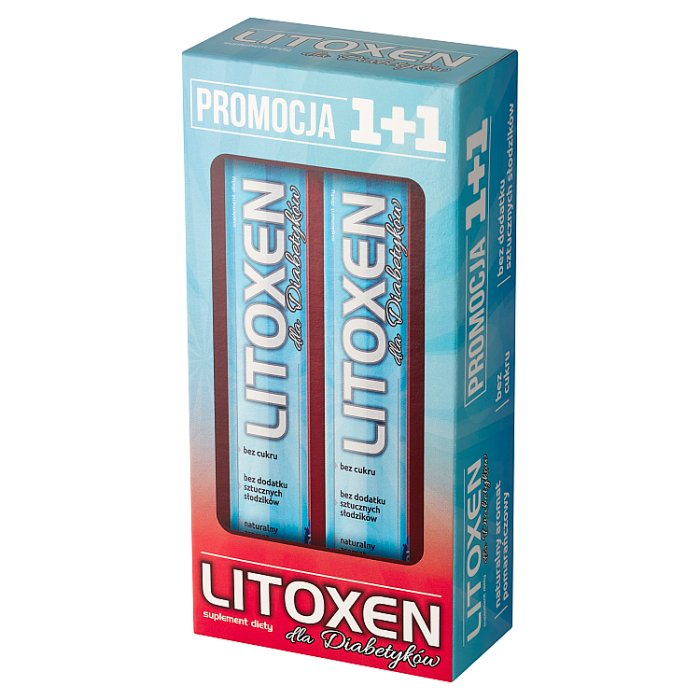 Litoxen elektrolity dla diabetyków tabletki musujące, 20 + 20 szt.