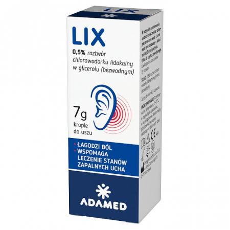 Lix krople do uszu 7 g