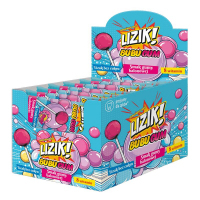 Lizik! Bubugum Lizak bez cukru o smaku gumy balonowej, 30 szt.