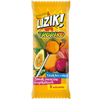 Lizik! Tropiko Lizak bez cukru o smaku owoców tropikalnych, 1 szt.