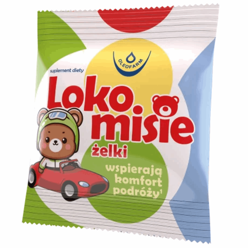 Lokomisie Żelki o smaku truskawkowym dla dzieci i dorosłych, 4 szt.