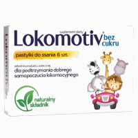 Lokomotiv Pastylki do ssania bez cukru, 6 szt.