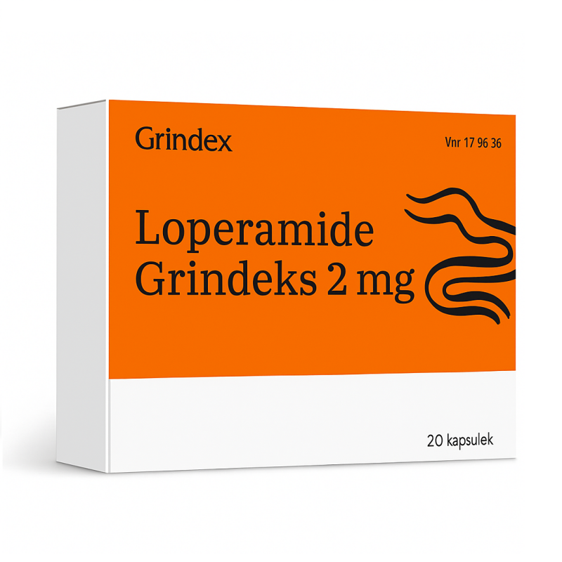 Loperamide Grindeks 2 mg kapsułki twarde, 20 szt.