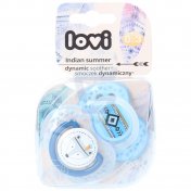 LOVI INDIAN SUMMER BOY Smoczek silikonowy, dynamiczny (0-3) 2 szt.