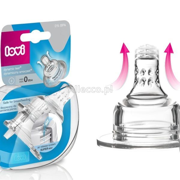 LOVI Smoczek na butelkę silikonowy (0+) MINI 2 szt.