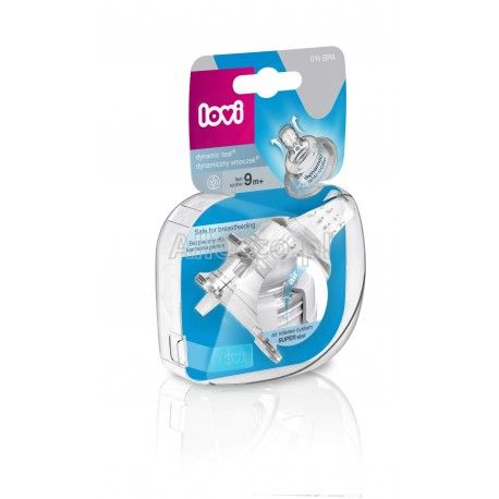 LOVI Smoczek na butelkę silikonowy (9+) SZYBKI 2 szt.