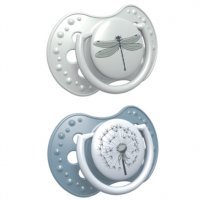 LOVI Smoczek silikonowy dynamiczny 18m+ 2 szt Botanic Boy