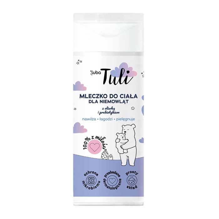 LUBA TULI Mleczko do ciała dla niemowląt z oliwką i prebiotykiem 200 ml