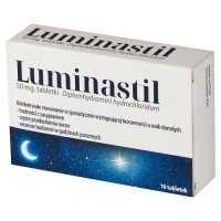 Luminastil 50 mg tabletki o działaniu nasennym i uspokajającym, 10 szt.