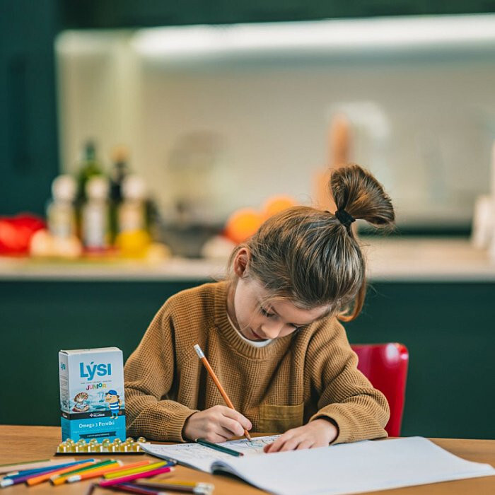 Lysi Junior Omega-3 perełki o smaku gumy balonowej, 60 szt.