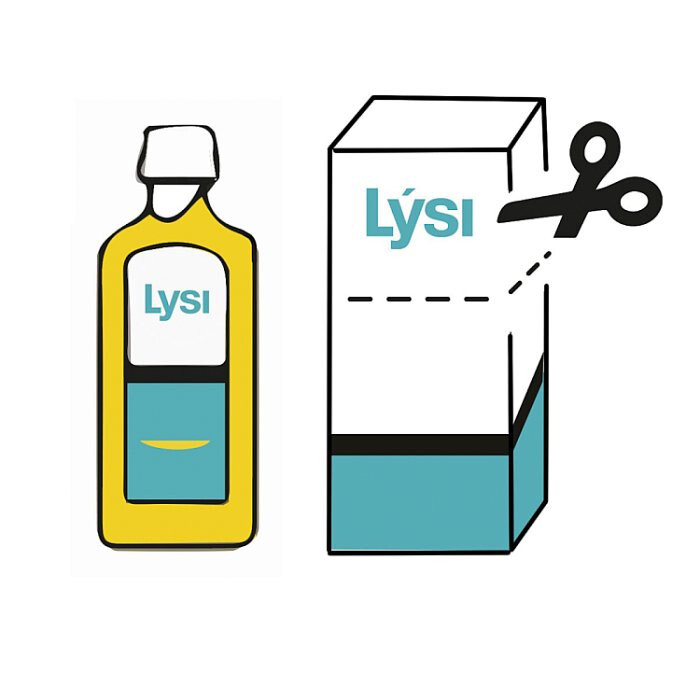 Lysi Tran islandzki o smaku cytryno-miętowym, 240 ml