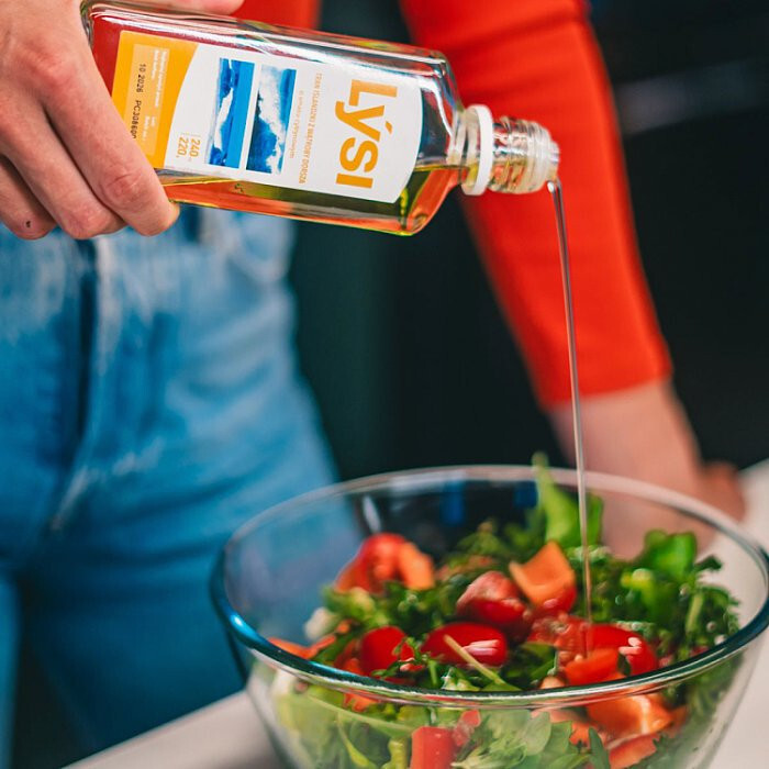 Lysi Tran islandzki o smaku cytrynowym, 240 ml