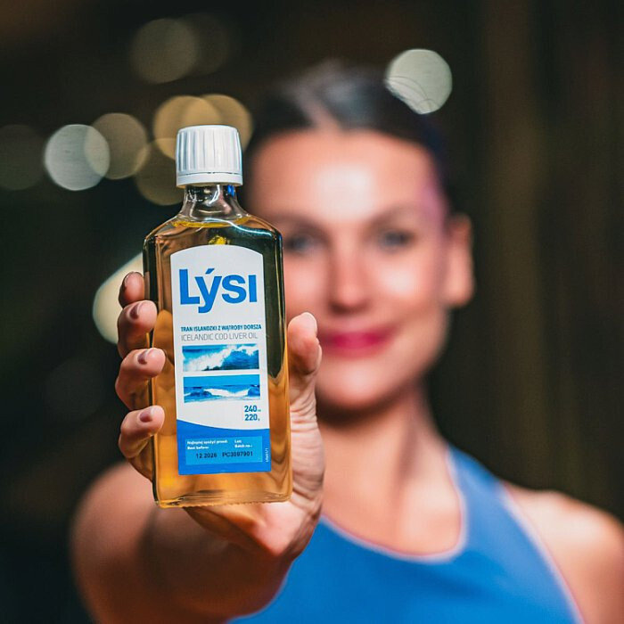 Lysi Tran Islandzki o smaku naturalnym, 240 ml