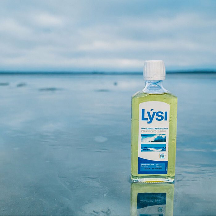 Lysi Tran Islandzki o smaku naturalnym, 240 ml