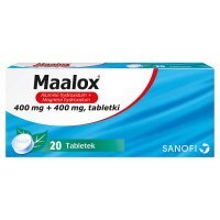 Maalox 20 tabletek do ssania lub żucia