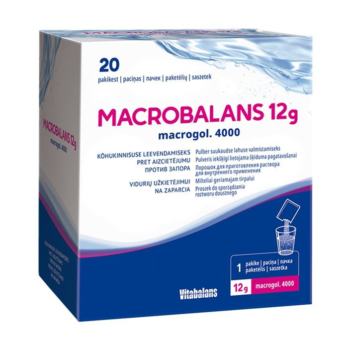 MacroBalans 12 g proszek do sporządzenia roztworu 20 saszetek