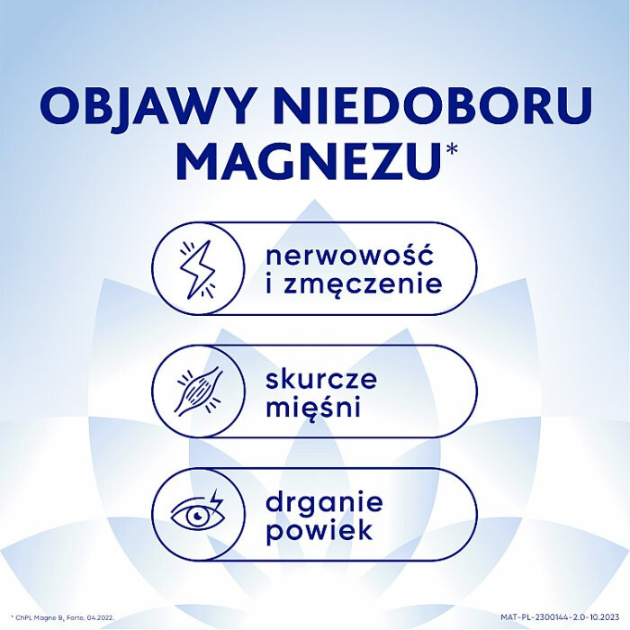 Magne B6 Forte tabletki powlekane na niedobór magnezu i witaminy B6, 100 szt.