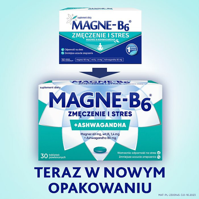 Magne B6 Zmęczenie i stres tabletki powlekane, 30 szt.