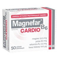 Magnefar B6 Cardio tabletki powlekane, 50 szt.