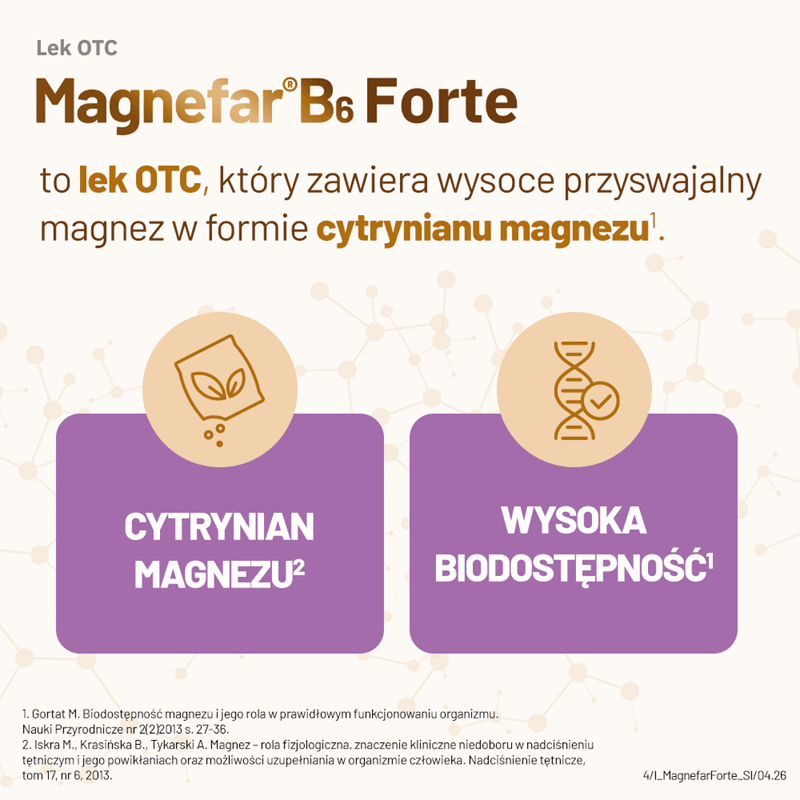 Magnefar B6 Forte tabletki powlekane, 60 szt.