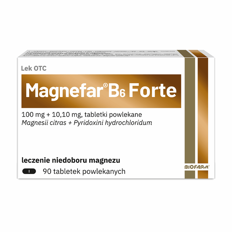 Magnefar B6 Forte tabletki powlekane, 90 szt.