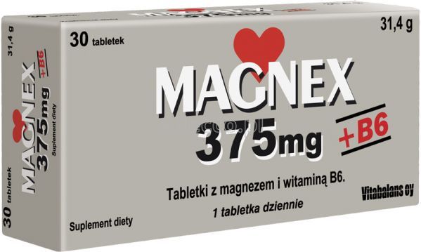 Magnex 375 mg + B6 tabletki, 30 szt.