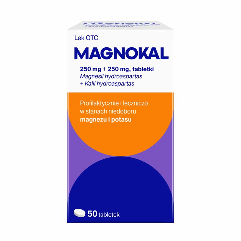 Magnokal 250mg + 250 mg tabletki, 50 szt.