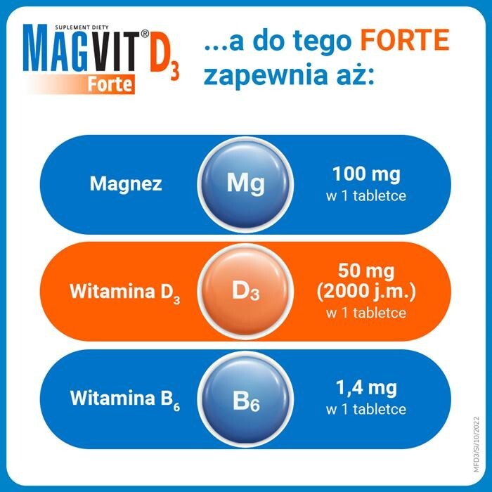 Magvit Forte D3 50 tabletek dojelitowych