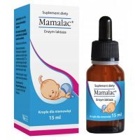 Mamalac krople na nietolerancję laktozy dla niemowląt, 15 ml