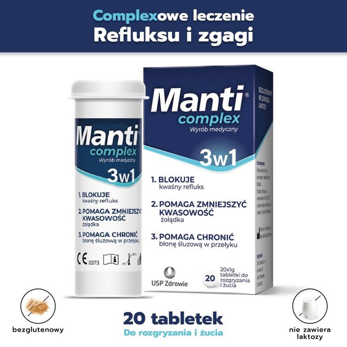 Manti Complex 3w1 tabletki do rozgryzania i żucia, 20 szt.