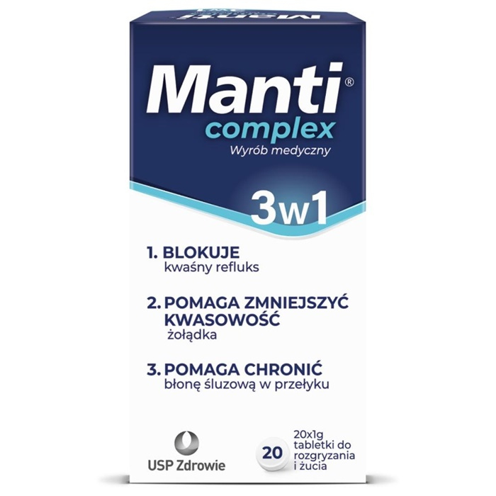 Manti Complex 3w1 tabletki do rozgryzania i żucia, 20 szt.