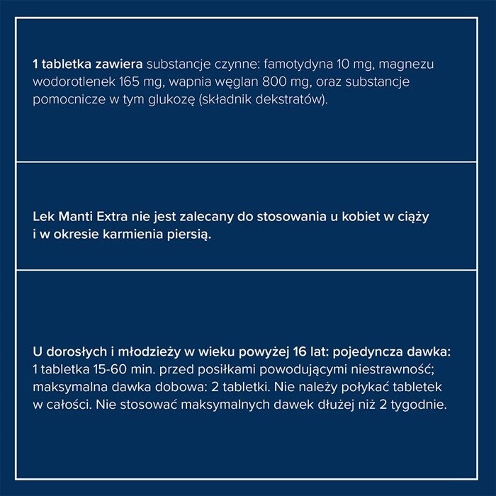 Manti Extra 12 tabletek do rozgryzania i żucia