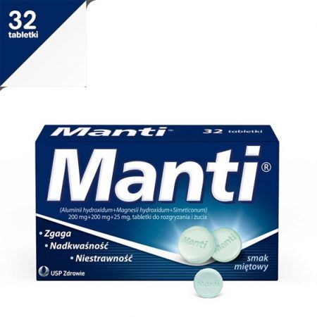 Manti smak miętowy 32 tabl.