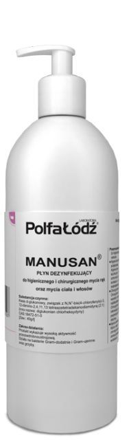 Manusan płyn dezynfekujący z pompką 500 ml