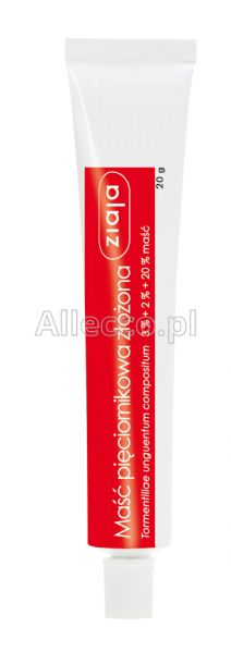 Maść pięciornikowa złożona 20 g