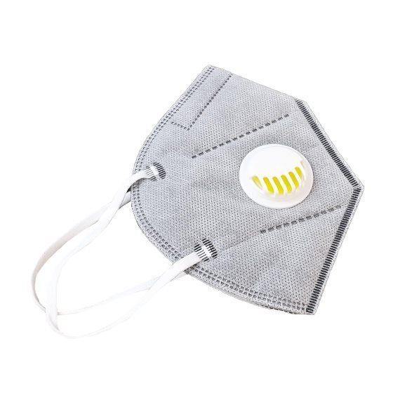 Maseczka KN95 z zaworkiem szara 1 szt.