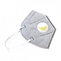 Maseczka KN95 z zaworkiem szara 1 szt.