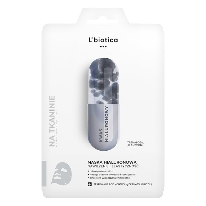 maska hialuronowa w postaci nasączonej tkaniny, 23 ml